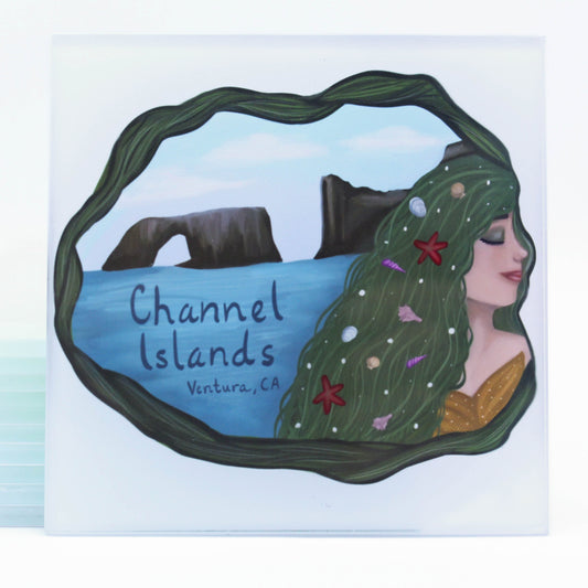 Channel Islands Glass Coaster